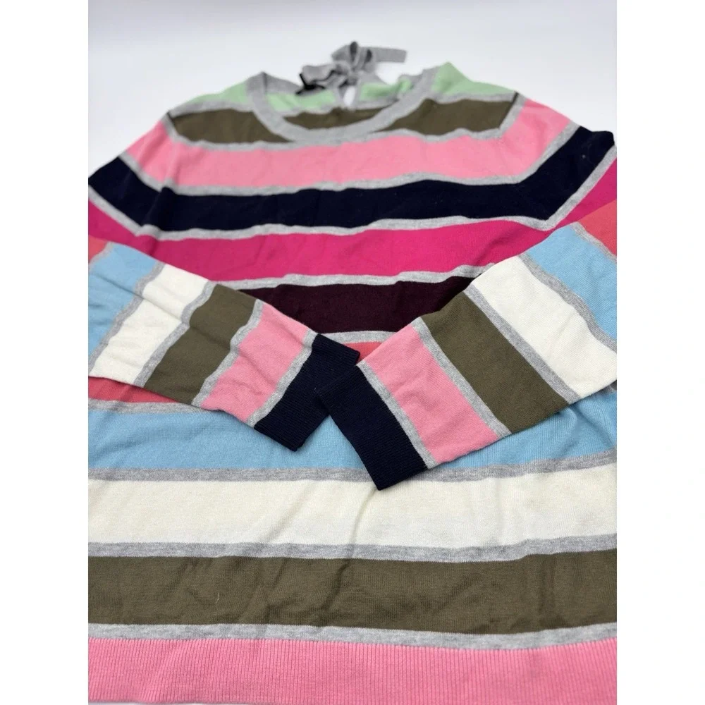 Talbots Supersoft Sweater Womens XL‎ Striped Cashmere Blend Lightweight Preppy